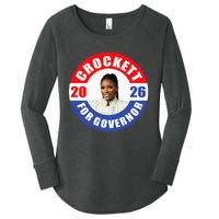 Jasmine Crockett For Democrat Texas Governor 2026 Vote Blue Women's Perfect Tri Tunic Long Sleeve Shirt