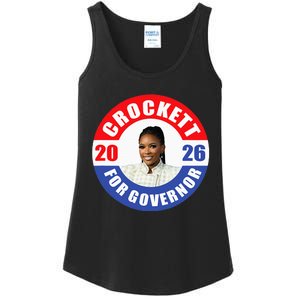 Jasmine Crockett For Democrat Texas Governor 2026 Vote Blue Ladies Essential Tank