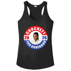 Jasmine Crockett For Democrat Texas Governor 2026 Vote Blue Ladies PosiCharge Competitor Racerback Tank