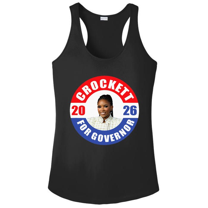 Jasmine Crockett For Democrat Texas Governor 2026 Vote Blue Ladies PosiCharge Competitor Racerback Tank