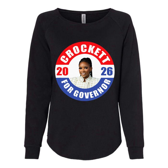 Jasmine Crockett For Democrat Texas Governor 2026 Vote Blue Womens California Wash Sweatshirt