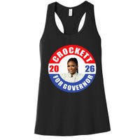 Jasmine Crockett For Democrat Texas Governor 2026 Vote Blue Women's Racerback Tank