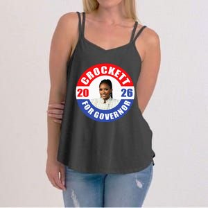 Jasmine Crockett For Democrat Texas Governor 2026 Vote Blue Women's Strappy Tank