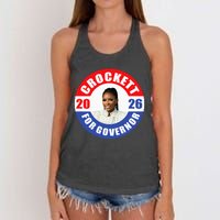 Jasmine Crockett For Democrat Texas Governor 2026 Vote Blue Women's Knotted Racerback Tank