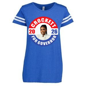 Jasmine Crockett For Democrat Texas Governor 2026 Vote Blue Enza Ladies Jersey Football T-Shirt