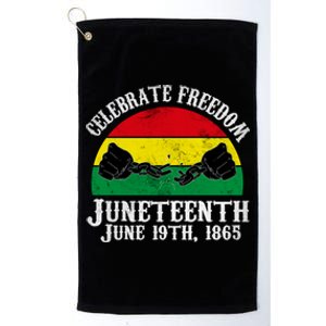 Junenth Celebrate Freedom June 19th 1865 Gift Platinum Collection Golf Towel