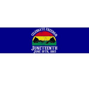 Junenth Celebrate Freedom June 19th 1865 Gift Bumper Sticker