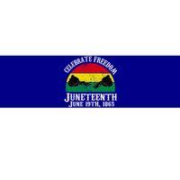 Junenth Celebrate Freedom June 19th 1865 Gift Bumper Sticker