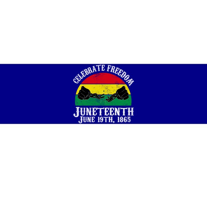 Junenth Celebrate Freedom June 19th 1865 Gift Bumper Sticker