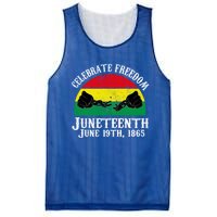 Junenth Celebrate Freedom June 19th 1865 Gift Mesh Reversible Basketball Jersey Tank