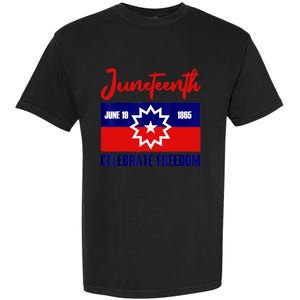 Juneteenth Celebrate Freedom Red White Blue Free Black Slave Garment-Dyed Heavyweight T-Shirt