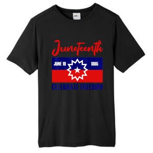 Juneteenth Celebrate Freedom Red White Blue Free Black Slave Tall Fusion ChromaSoft Performance T-Shirt