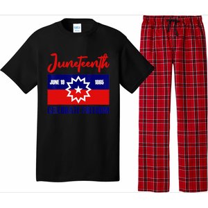 Juneteenth Celebrate Freedom Red White Blue Free Black Slave Pajama Set