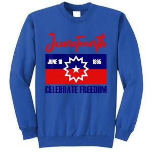 Juneteenth Celebrate Freedom Red White Blue Free Black Slave Sweatshirt