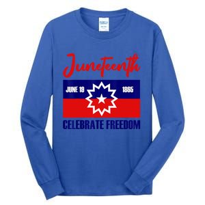 Juneteenth Celebrate Freedom Red White Blue Free Black Slave Tall Long Sleeve T-Shirt