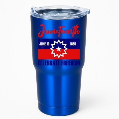 Juneteenth Celebrate Freedom Red White Blue Free Black Slave Tumbler