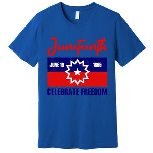 Juneteenth Celebrate Freedom Red White Blue Free Black Slave Premium T-Shirt