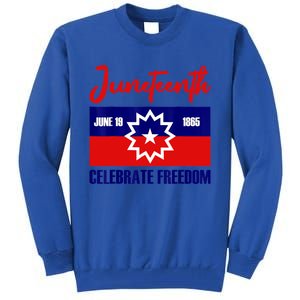 Juneteenth Celebrate Freedom Red White Blue Free Black Slave Tall Sweatshirt