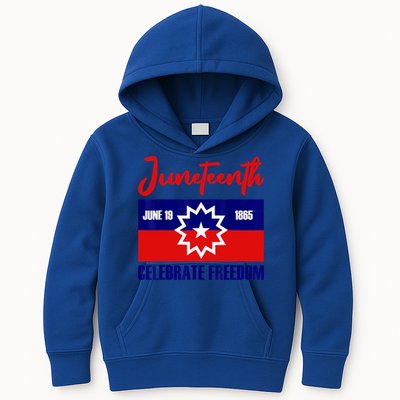 Juneteenth Celebrate Freedom Red White Blue Free Black Slave Kids Hoodie