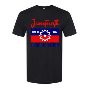 Juneteenth Celebrate Freedom Red White Blue Free Black Slave Softstyle CVC T-Shirt