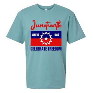 Juneteenth Celebrate Freedom Red White Blue Free Black Slave Sueded Cloud Jersey T-Shirt