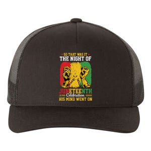 Juneteenth Celebration Freedom Graphic Yupoong Adult 5-Panel Trucker Hat