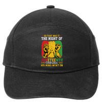 Juneteenth Celebration Freedom Graphic 7-Panel Snapback Hat