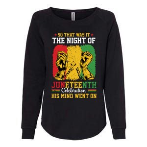 Juneteenth Celebration Freedom Graphic Womens California Wash Sweatshirt