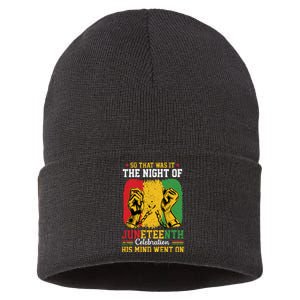 Juneteenth Celebration Freedom Graphic Sustainable Knit Beanie