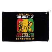 Juneteenth Celebration Freedom Graphic Grommeted Golf Towel