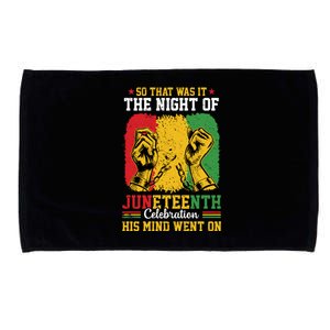 Juneteenth Celebration Freedom Graphic Microfiber Hand Towel