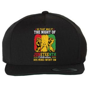 Juneteenth Celebration Freedom Graphic Wool Snapback Cap