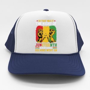 Juneteenth Celebration Freedom Graphic Trucker Hat