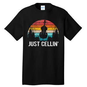 Just Cellin Funny Cello Cellist Orchestra Musician Tall T-Shirt