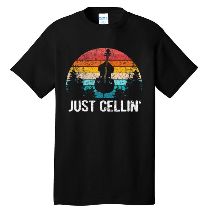 Just Cellin Funny Cello Cellist Orchestra Musician Tall T-Shirt