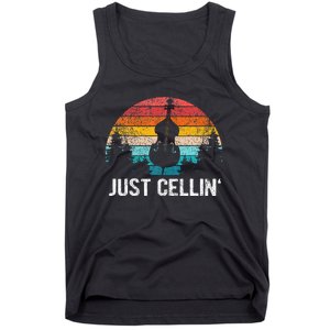 Just Cellin Funny Cello Cellist Orchestra Musician Tank Top