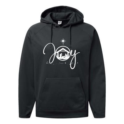 Joy Christian Faith Jesus Christmas Performance Fleece Hoodie