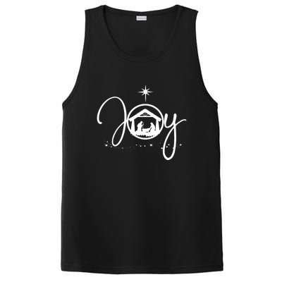 Joy Christian Faith Jesus Christmas PosiCharge Competitor Tank