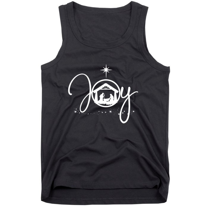 Joy Christian Faith Jesus Christmas Tank Top