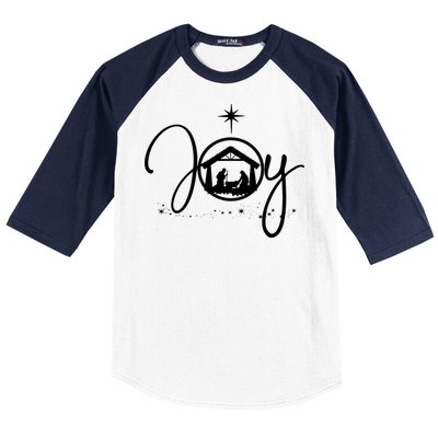 Joy Christian Faith Jesus Christmas Baseball Sleeve Shirt