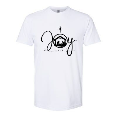 Joy Christian Faith Jesus Christmas Softstyle CVC T-Shirt