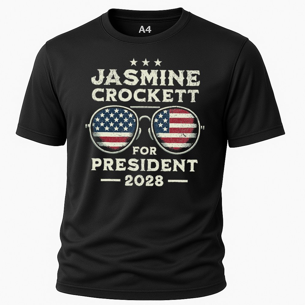 Jasmine Crockett For President 2028  Cooling Performance Crew T-Shirt