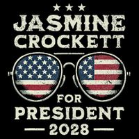 Jasmine Crockett For President 2028  Cooling Performance Crew T-Shirt