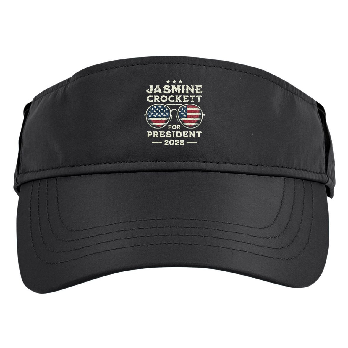 Jasmine Crockett For President 2028  Adult Drive Performance Visor