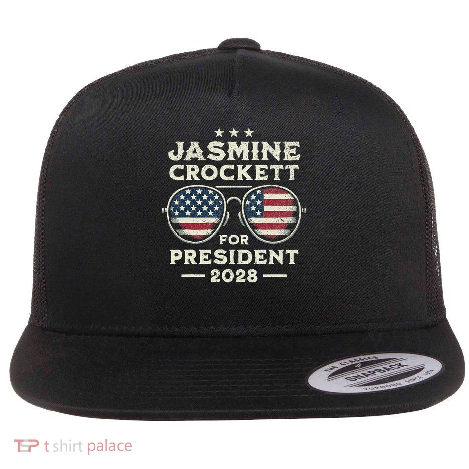 Jasmine Crockett For President 2028  Flatbill Hat