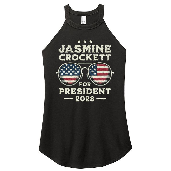 Jasmine Crockett For President 2028  Women's Perfect Tri Rocker Tank