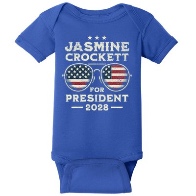 Jasmine Crockett For President 2028  Baby Bodysuit