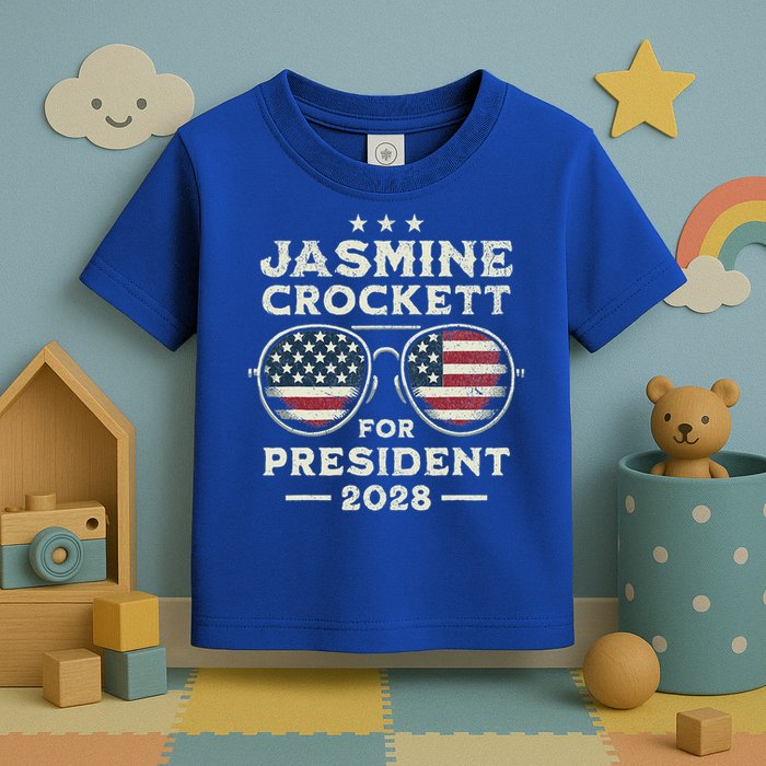 Jasmine Crockett For President 2028  Toddler T-Shirt