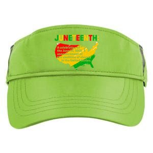 Juneteenth Celebrates Freedom Day African Pride American Gift Adult Drive Performance Visor