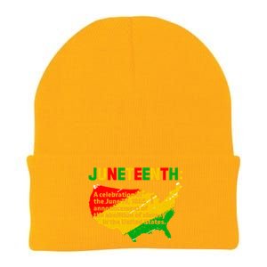 Juneteenth Celebrates Freedom Day African Pride American Gift Knit Cap Winter Beanie